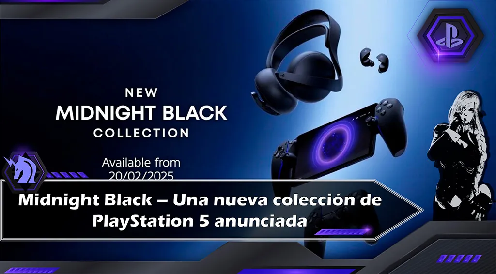 La Midnight Black Collection para PS5 sale a la venta en febrero 2025